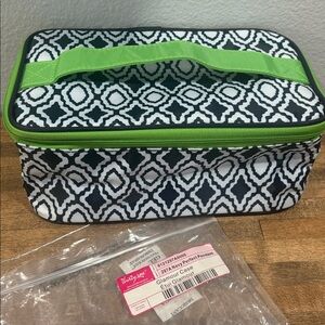 Thirty-one ~ “ A Navy Perfect Pendant” patterned ~ Glamour Case ~ Brand New